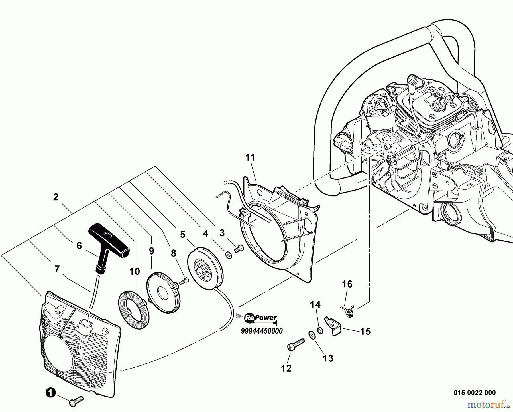 Echo Sägen, Kettensägen CS-620PW - Echo Chainsaw, Starter