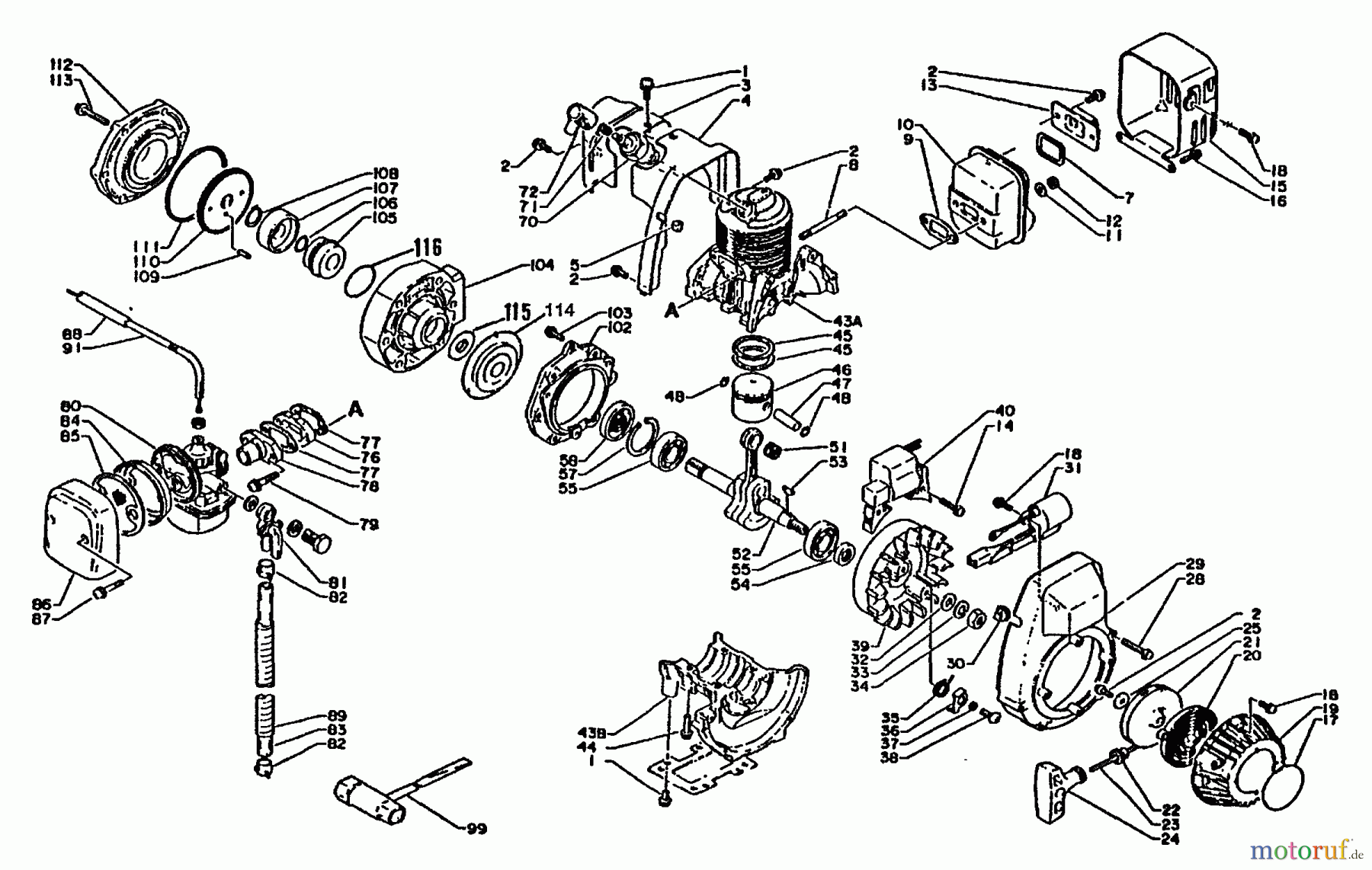 Echo Pflanzenschutzspritzen SHR-200E - Echo Power Sprayer Engine,Crankcase,Intake,Exhaust,Air Cleaner,Pump,Exhst,Strtr,Ignition