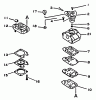 Echo GT-2102 - String Trimmer Listas de piezas de repuesto y dibujos Carburetor  S/N: 051001 - 999999