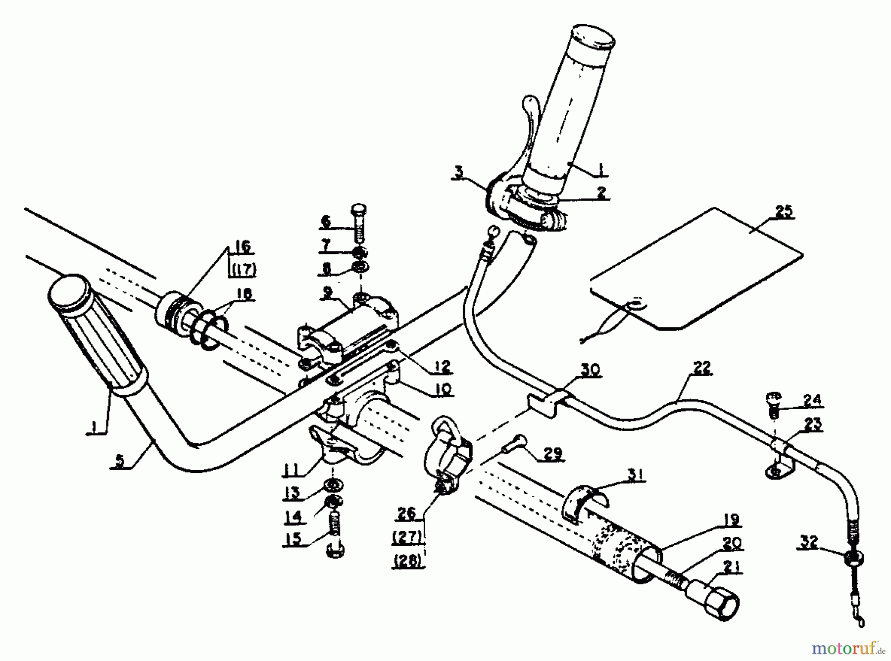 Echo Trimmer, Faden / Bürste SRM-202F - Echo String Trimmer Handles, Throttle