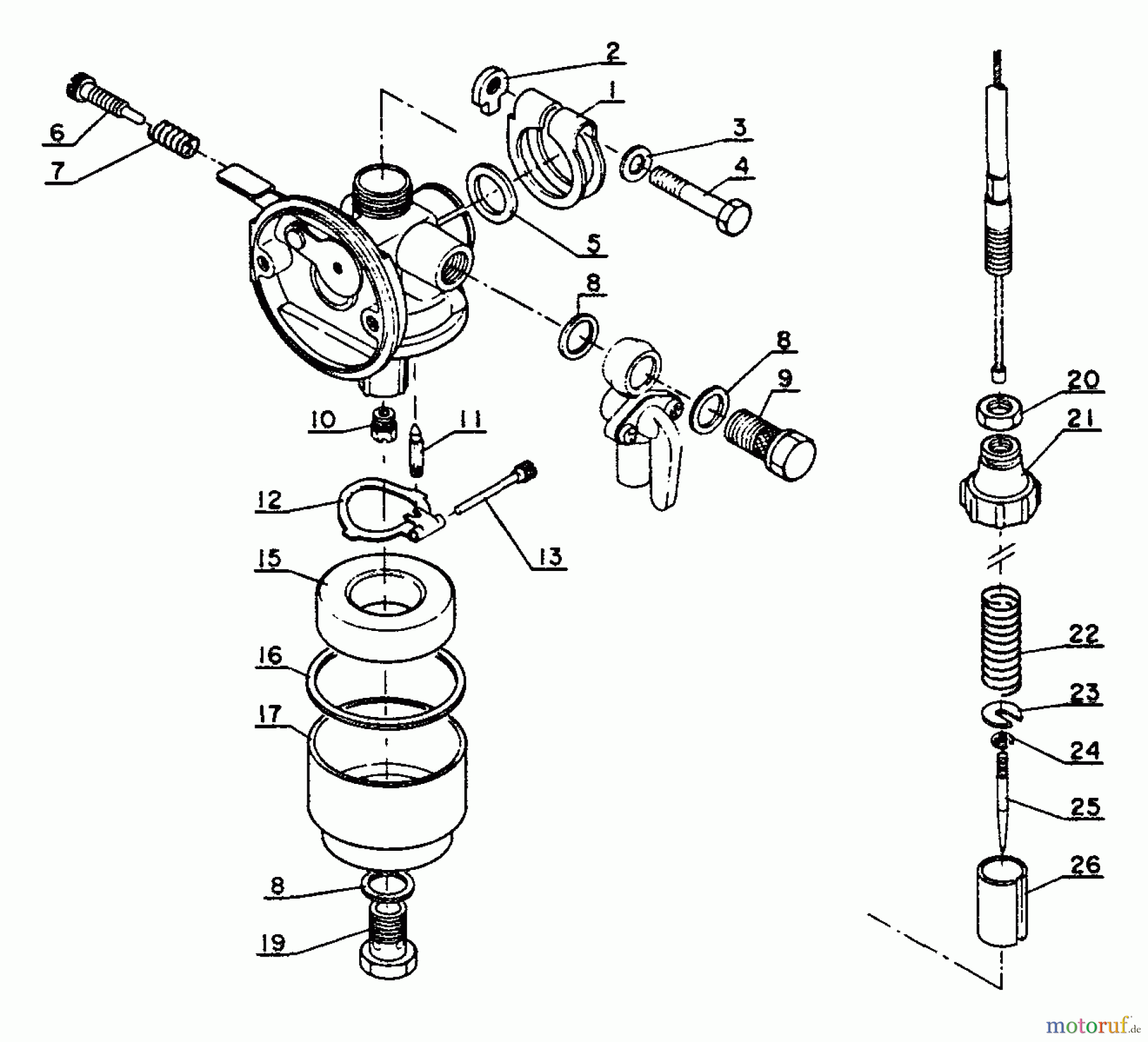  Echo Trimmer, Faden / Bürste SRM-202FA - Echo String Trimmer Carburetor
