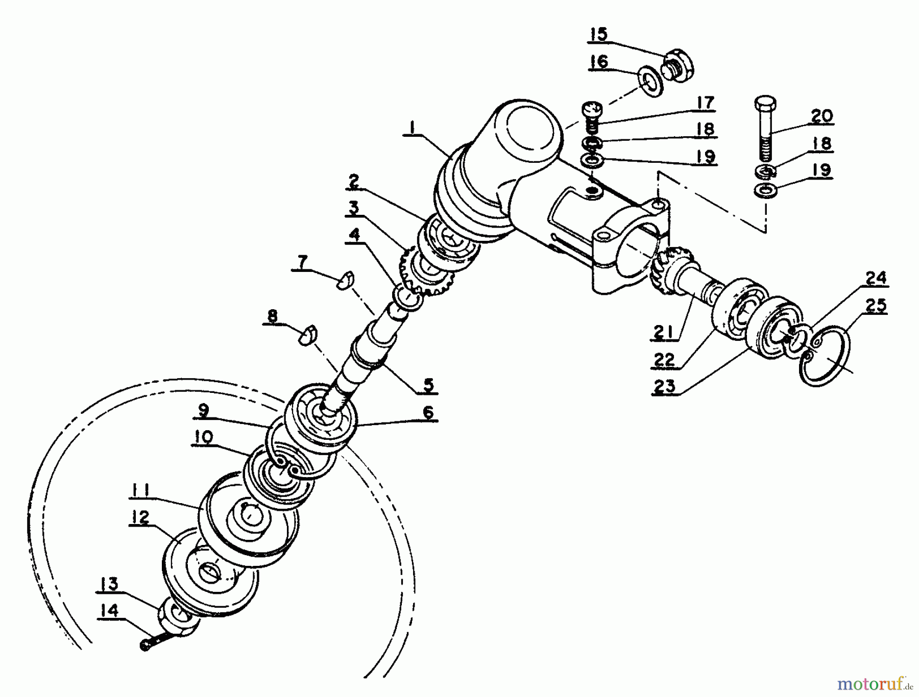  Echo Trimmer, Faden / Bürste SRM-202FA - Echo String Trimmer Gear Case