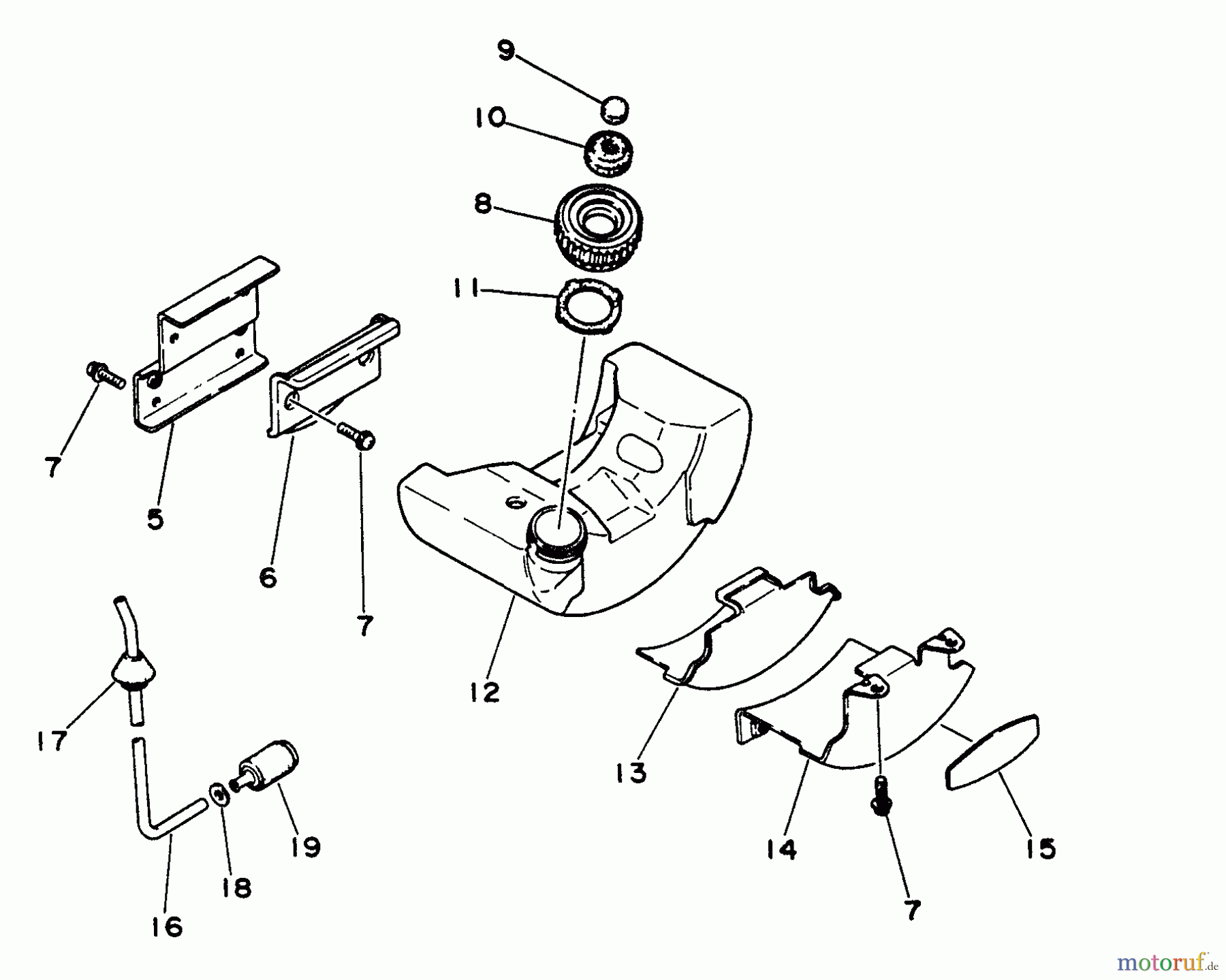 Echo Trimmer, Faden / Bürste SRM-210AE - Echo String Trimmer Fuel System
