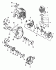 Echo SRM-2400 - String Trimmer (Type 1) Listas de piezas de repuesto y dibujos Crankcase, Engine, Fan Case