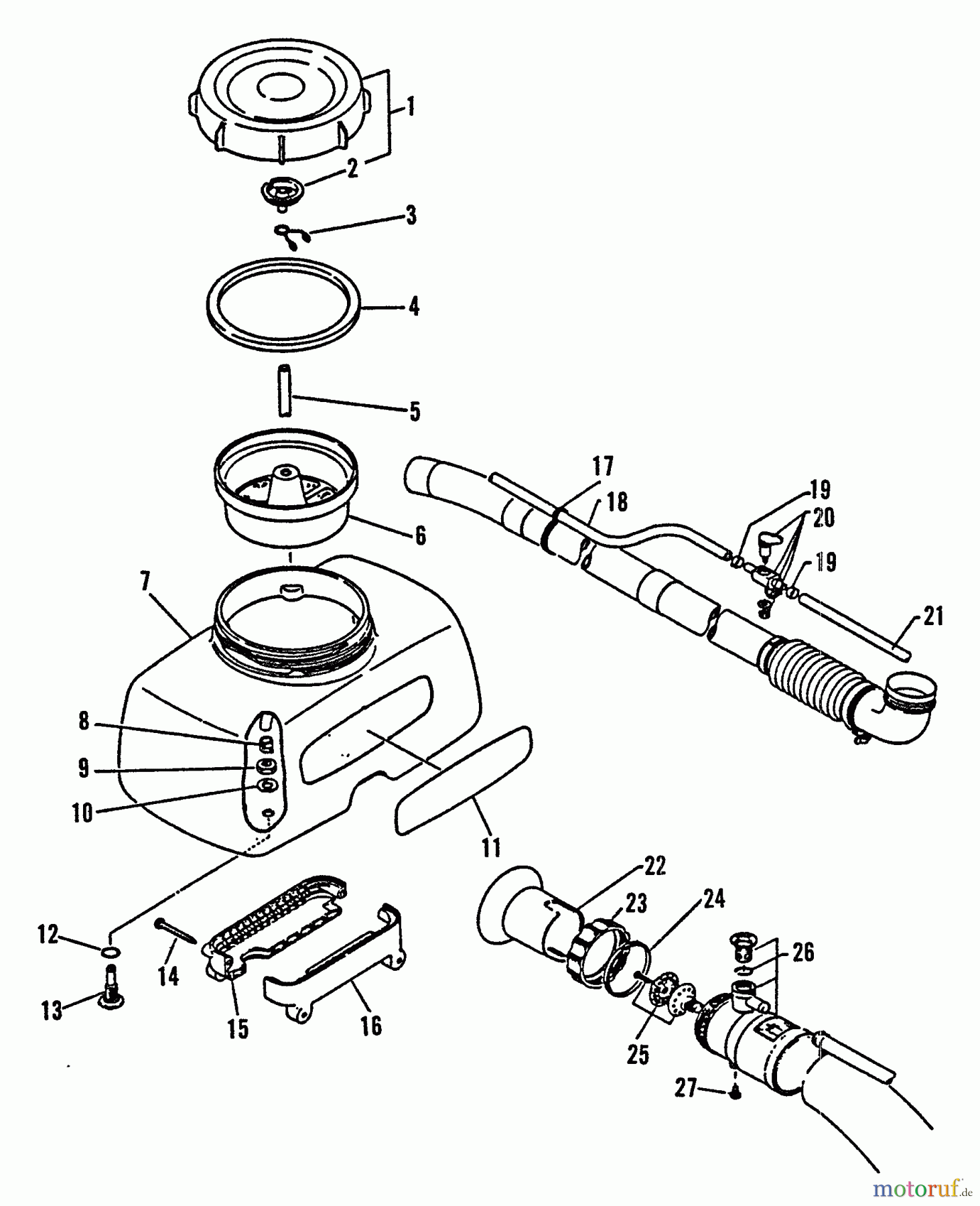 Echo Bläser / Sauger / Häcksler / Mulchgeräte PB-300E - Echo Back Pack Blower, S/N 0049617 - 9999999 Misting Attch