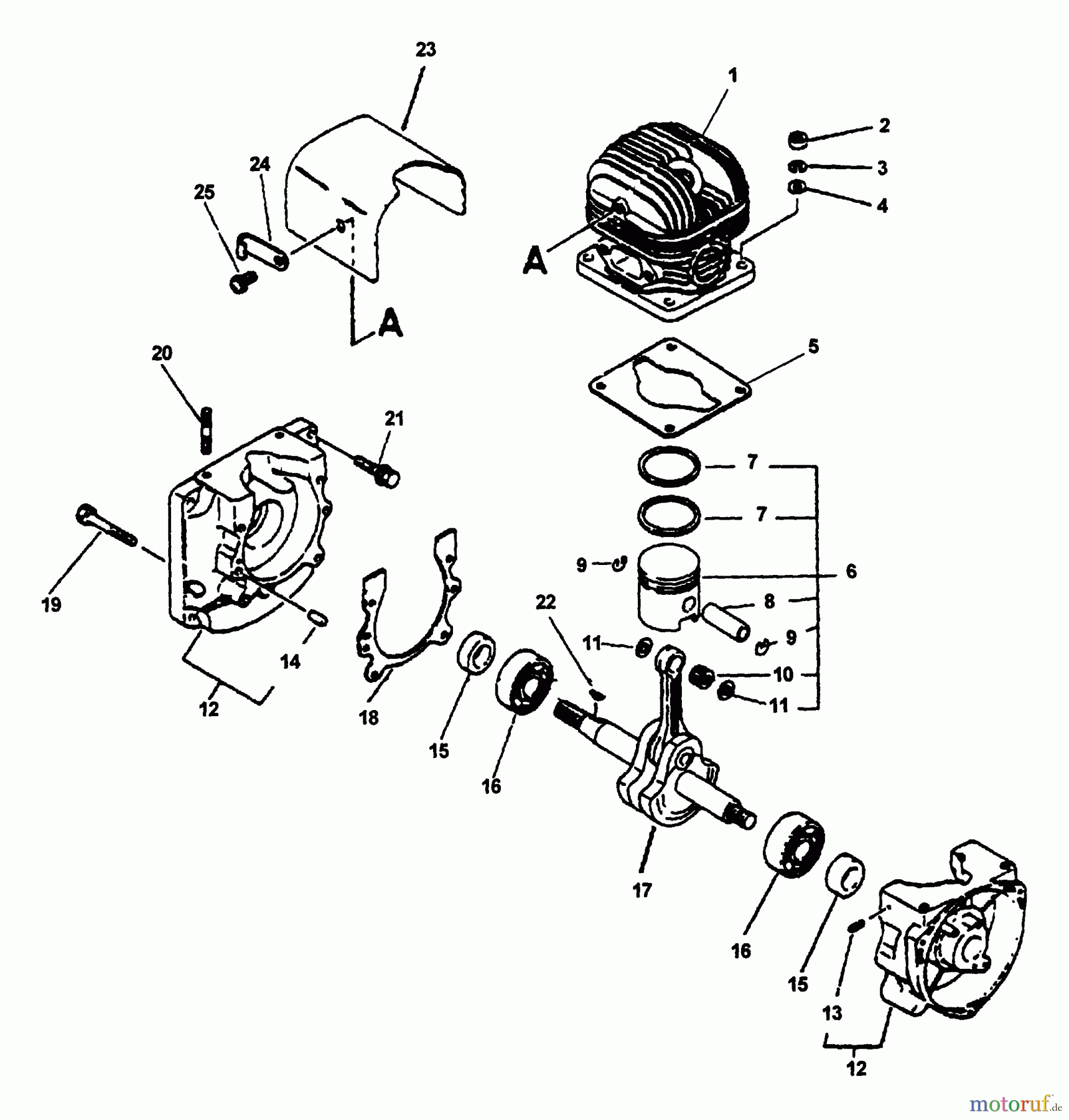 Echo Bläser / Sauger / Häcksler / Mulchgeräte	 PB-400E - Echo Back Pack Blower, Type 1E S/N 001001 & Up Engine, Engine Cover