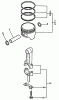 Echo WP-3000 - Water Pump, S/N: F0000 - F7298 Pièces détachées Connecting Rod, Piston
