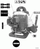 Echo PB-620ST - Back Pack Blower, S/N: P03913001001 - P03913999999 Spareparts Labels