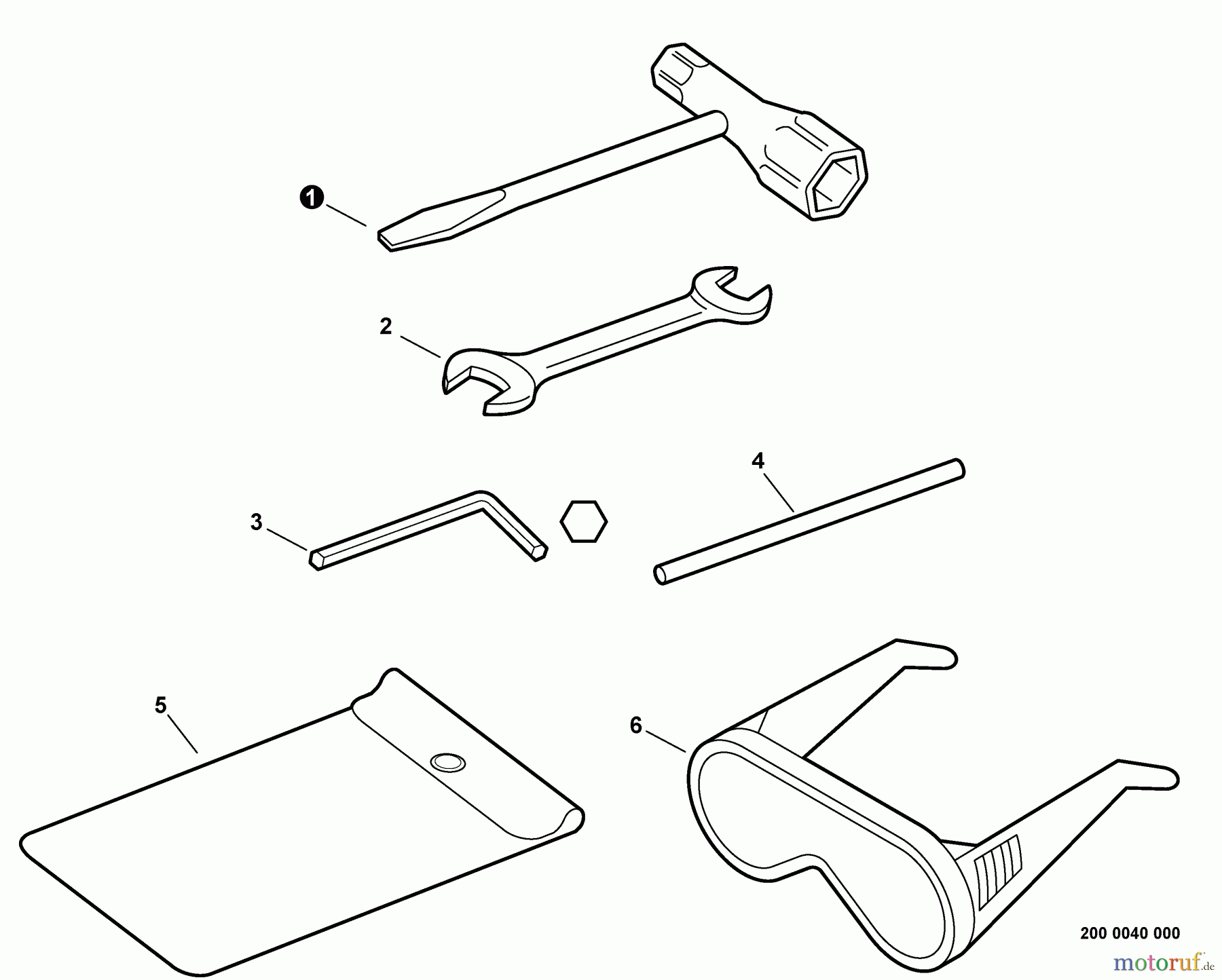  Echo Kantenschneider PE-231 - Echo Edger, S/N: 06001001 - 06999999 Tools