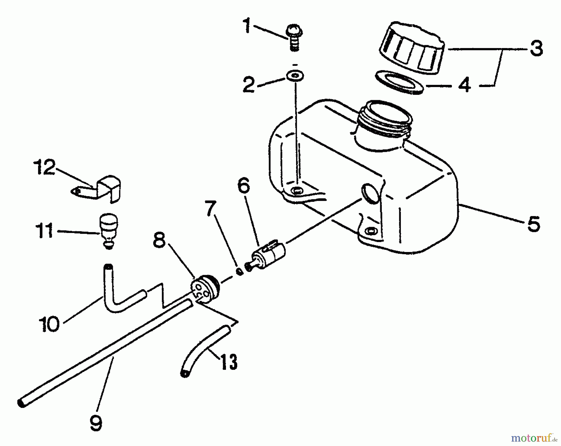 Echo Heckenscheren HC-1001 - Echo Hedge Trimmer, S/N: 024001 - 999999 Fuel System