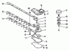 Echo HC-1001 - Hedge Trimmer, S/N: 024001 - 999999 Pièces détachées Gear Case, Blades, Clutch Drum