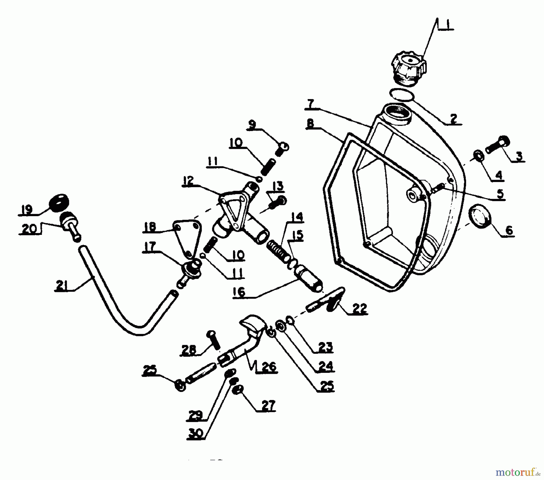 Echo Sägen, Kettensägen CS-100 - Echo Chainsaw Oil Tank