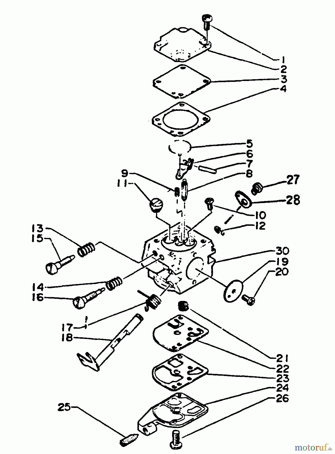  Echo Sägen, Kettensägen CS-280E - Echo Chainsaw, S/N: 0000001 - 0055489 Carburetor