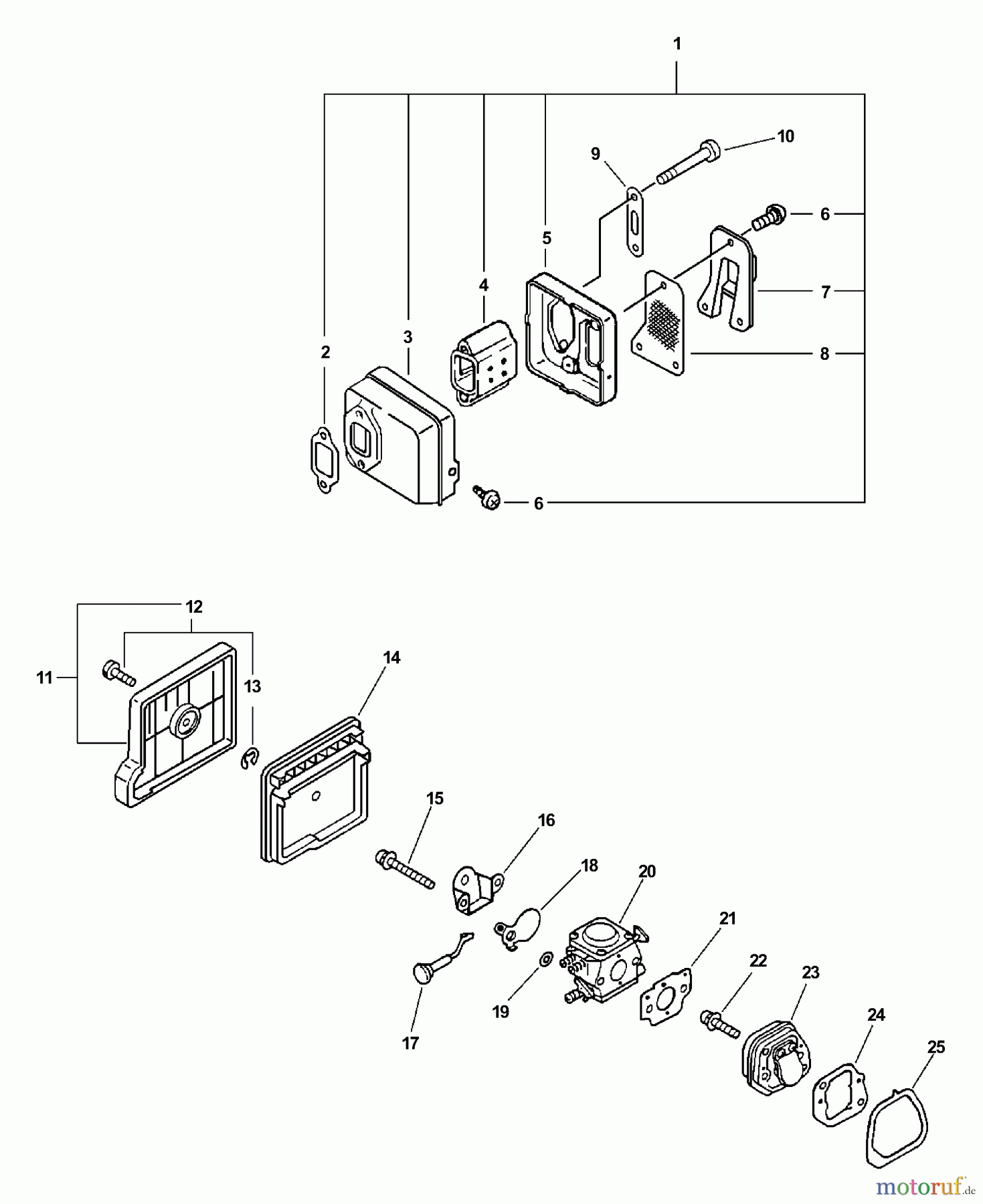  Echo Sägen, Kettensägen CS-3000 - Echo Chainsaw,  Intake, Exhaust