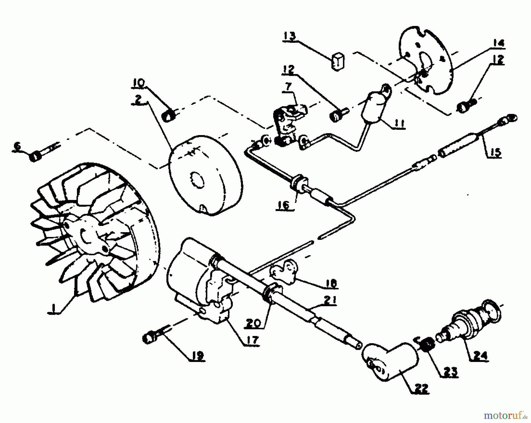 Echo Sägen, Kettensägen CS-302 - Echo Chainsaw Ignition