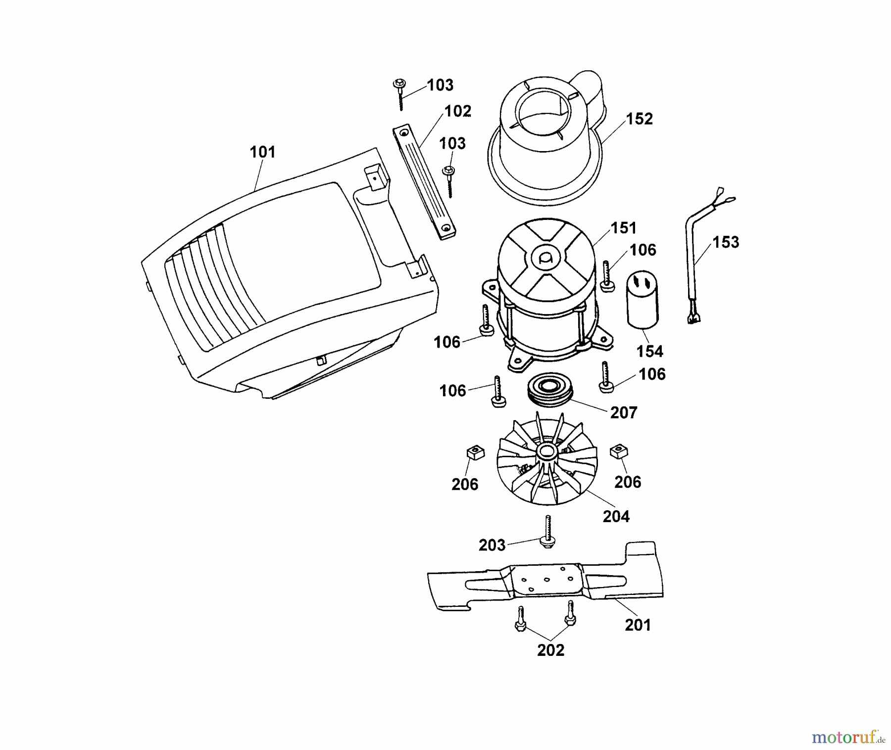  Wolf-Garten Tondeuse électrique Esprit 40 E/A 4961006 Série A  (2002) Capot moteur, Lame, Moteur