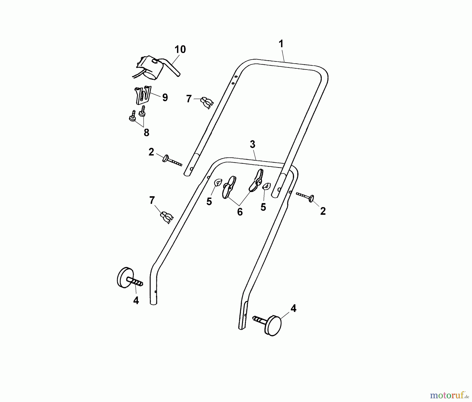  Wolf-Garten Tondeuse électrique Esprit 32 E 4912883 Série B, C  (2002) Brancard