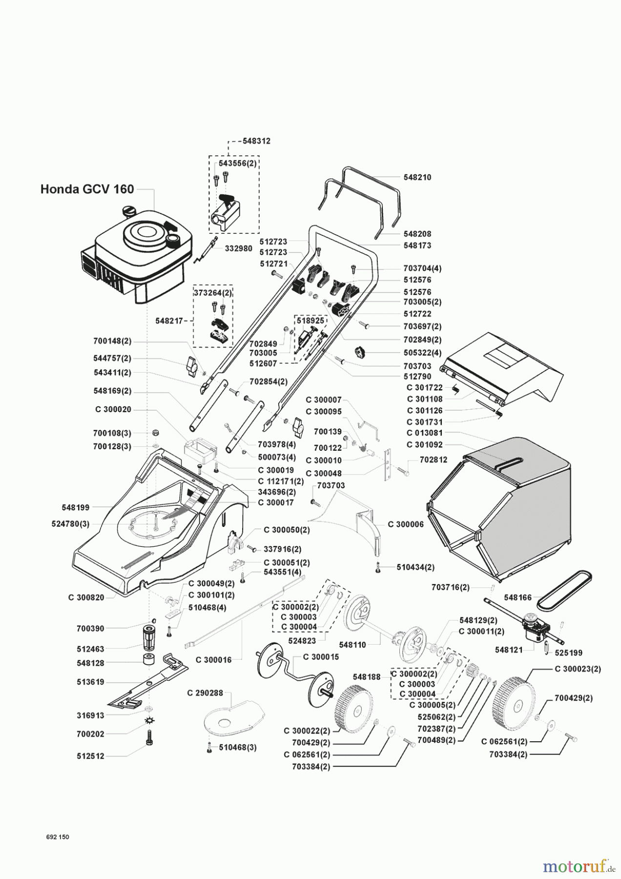  Concord Gartentechnik Benzinrasenmäher 4600 HR vor 01/1999 Seite 1