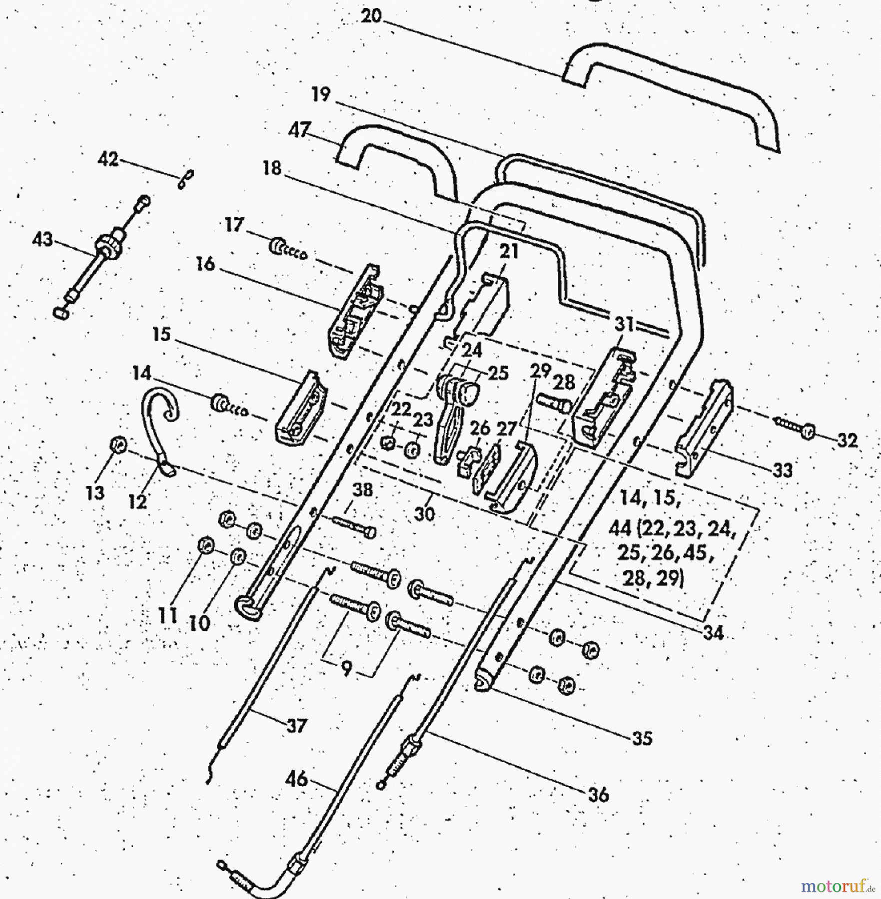  Solo by AL-KO Gartentechnik Benzinrasenmäher 553 / 553 P ET 041996 Druck 9 553 P 700 ab 04/1996 [SN: ET 041996 Druck 9 553 P 700] Seite 3