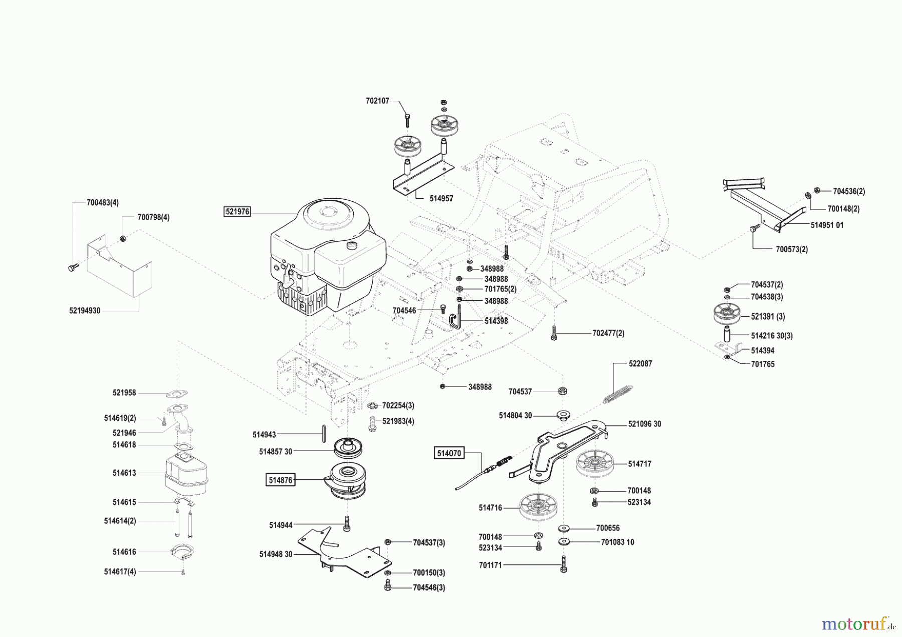  AL-KO Gartentechnik Rasentraktor Comfort T1000S Seite 4