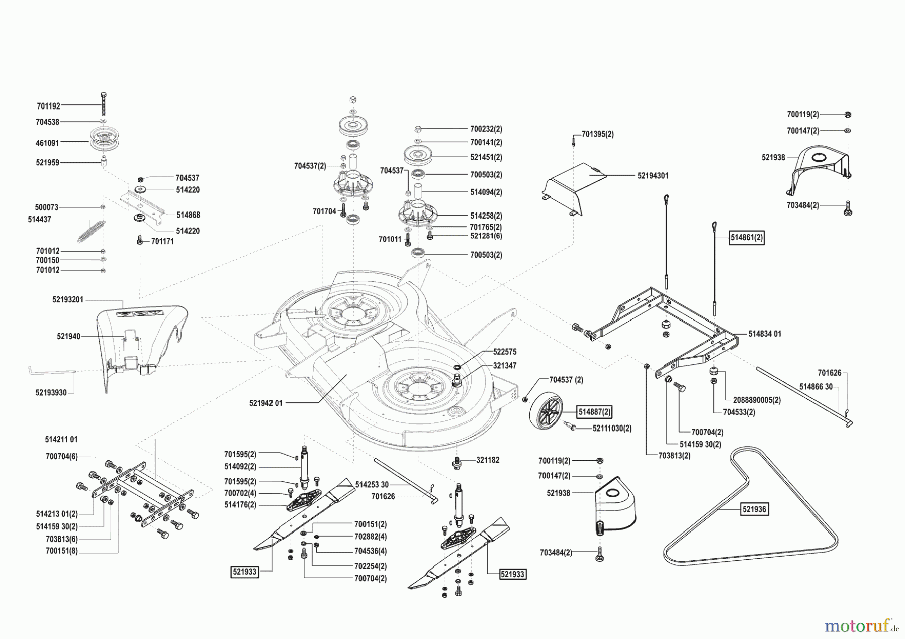  AL-KO Gartentechnik Rasentraktor Comfort T1000S Seite 5