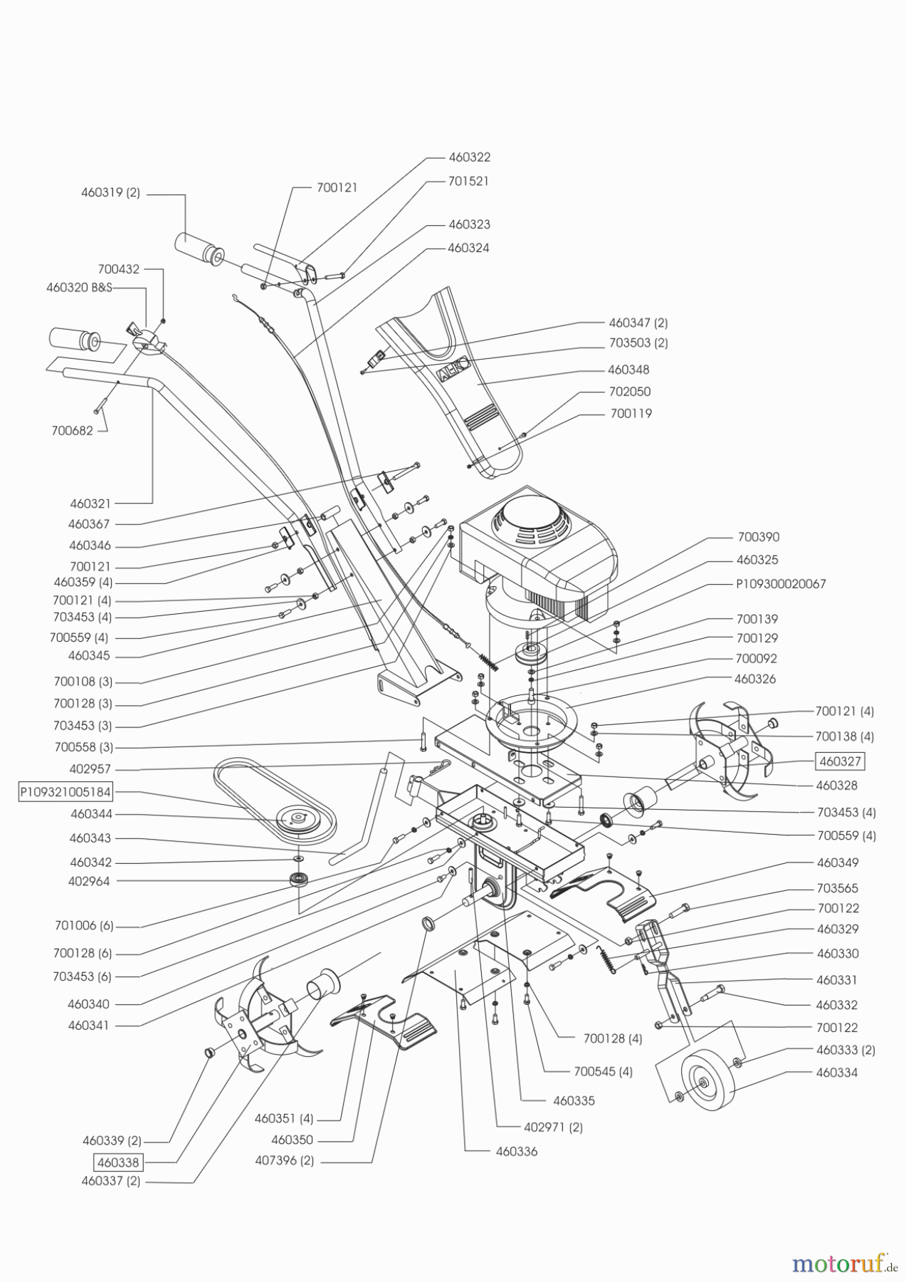  AL-KO Gartentechnik Motorhacken MH 370-4 Seite 1