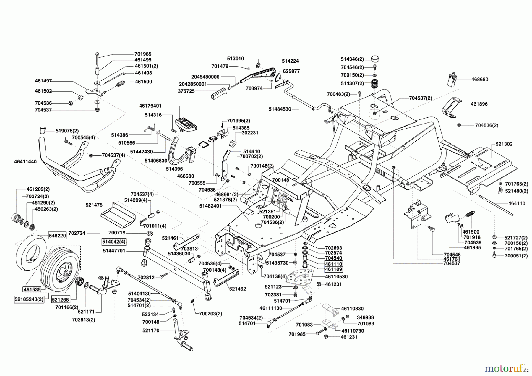  AL-KO Gartentechnik Rasentraktor T18-102 HD MASPORT Seite 2