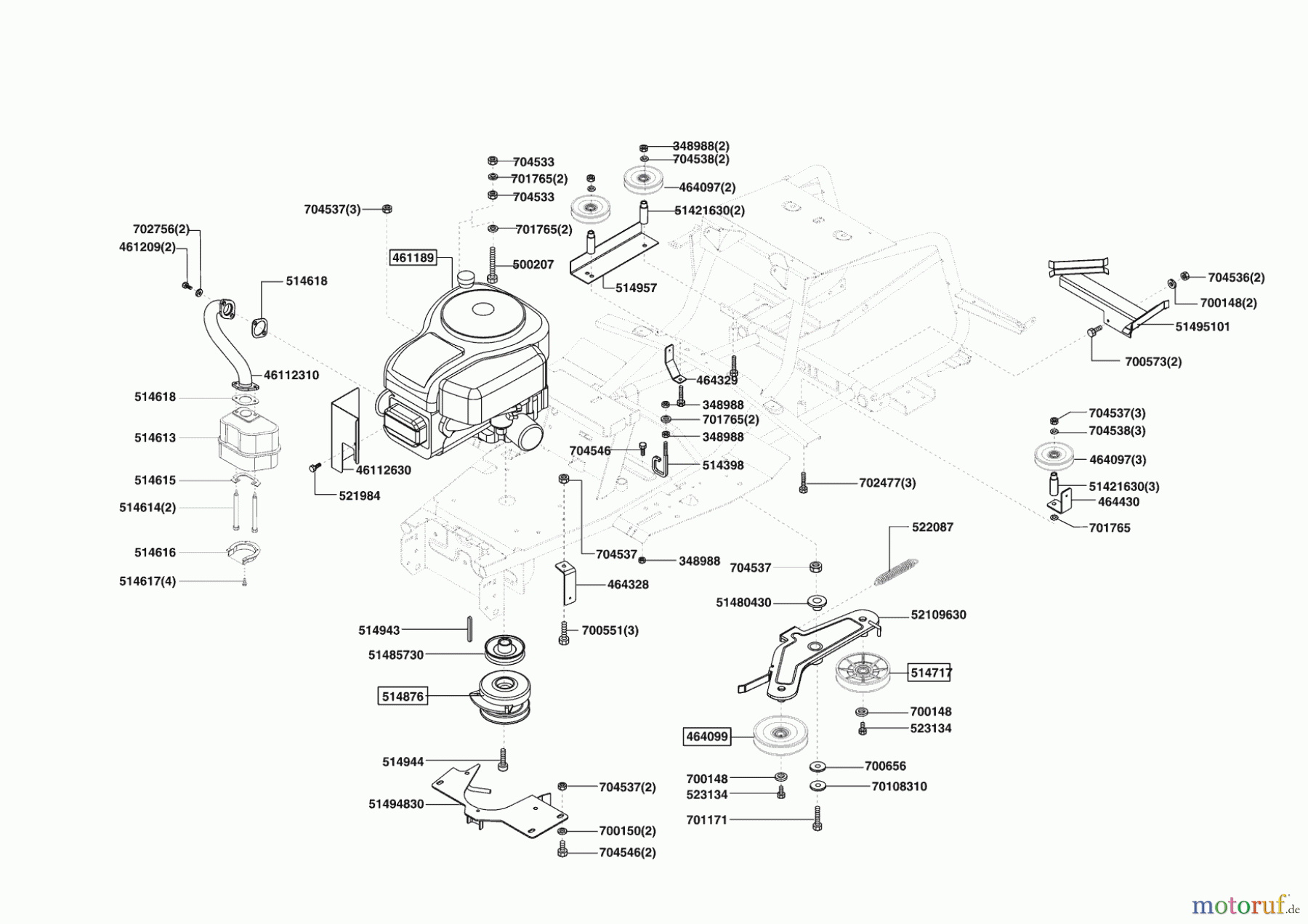  AL-KO Gartentechnik Rasentraktor T 950 (F) ab 03/2009 Seite 4