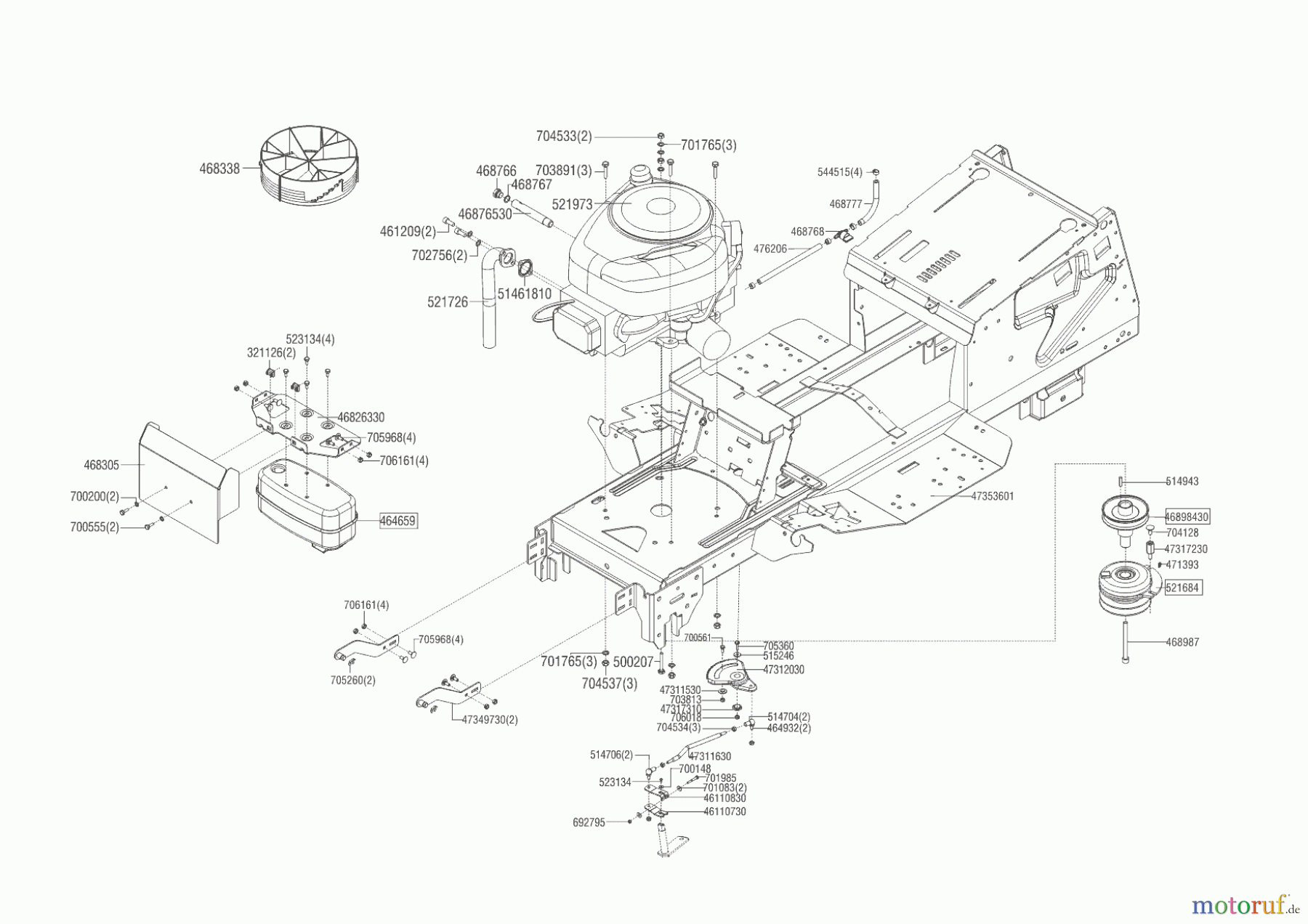 Powerline Gartentechnik Rasentraktor T 18-95.4 HD  ab 02/2019 Seite 2