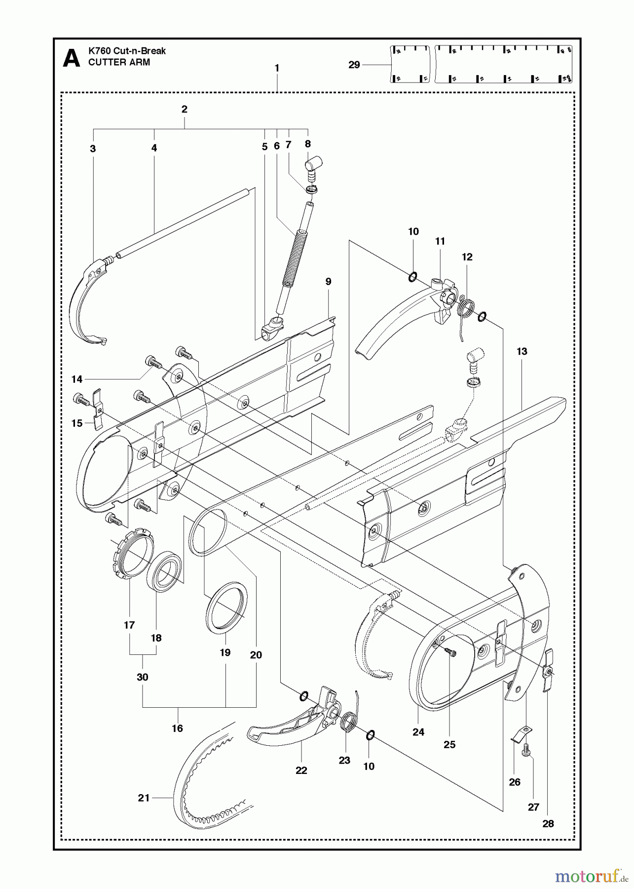  Trennschneider, Cut-Off K760 CUT-N-BREAK, 2013-06 CUTTER ARM