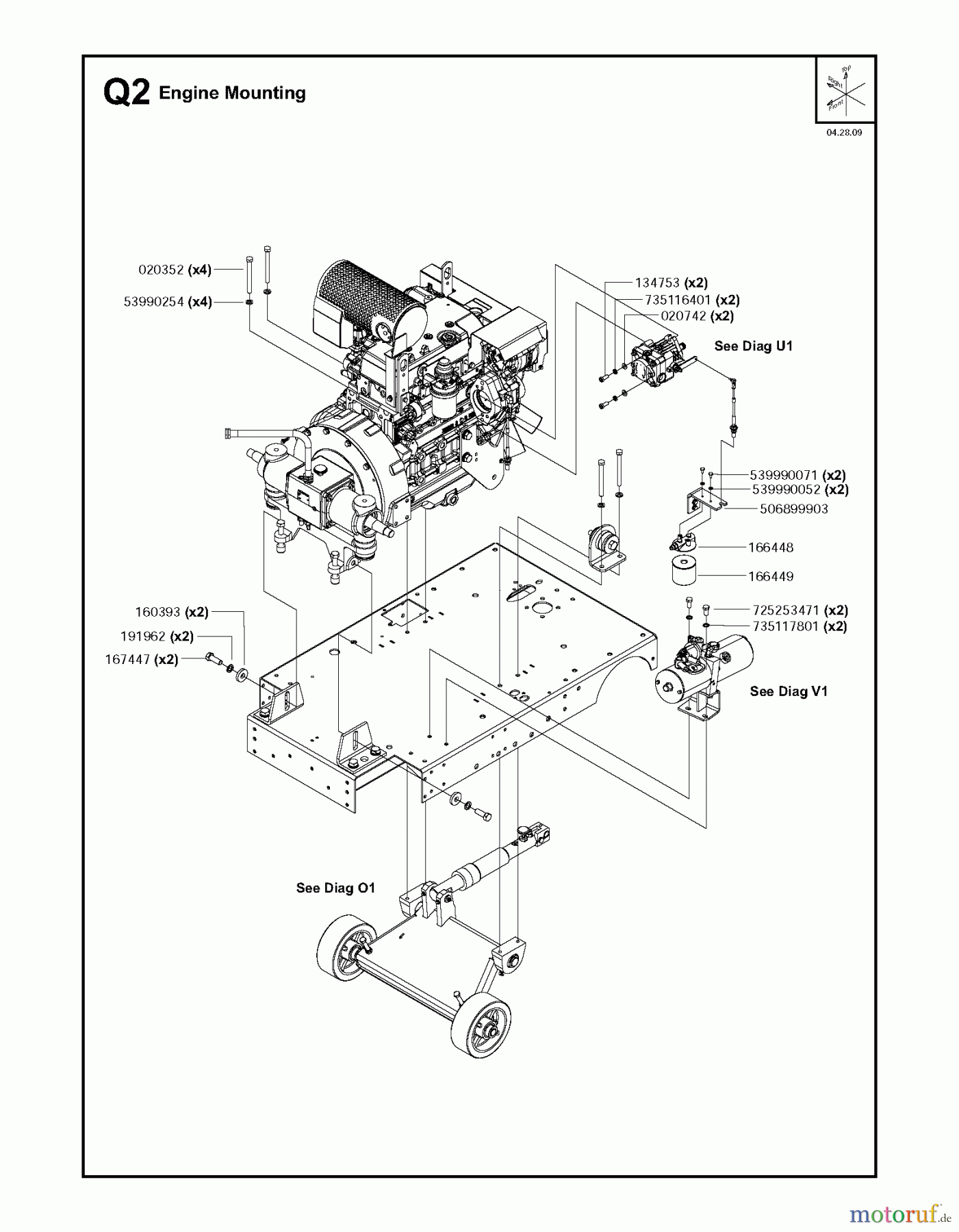  Trennschneider, Floor FS6600 JD T3, 2009-20 ENGINE PLATE
