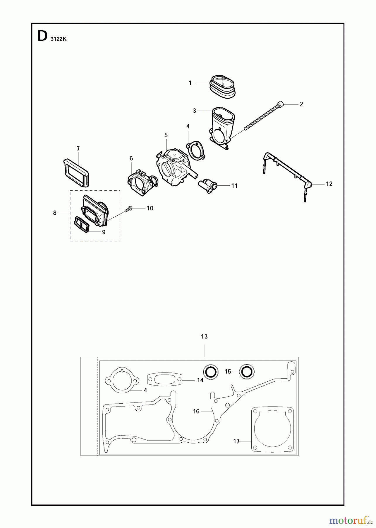  Trennschneider, Cut-Off 3122 K, 2011-07 CARBURETOR