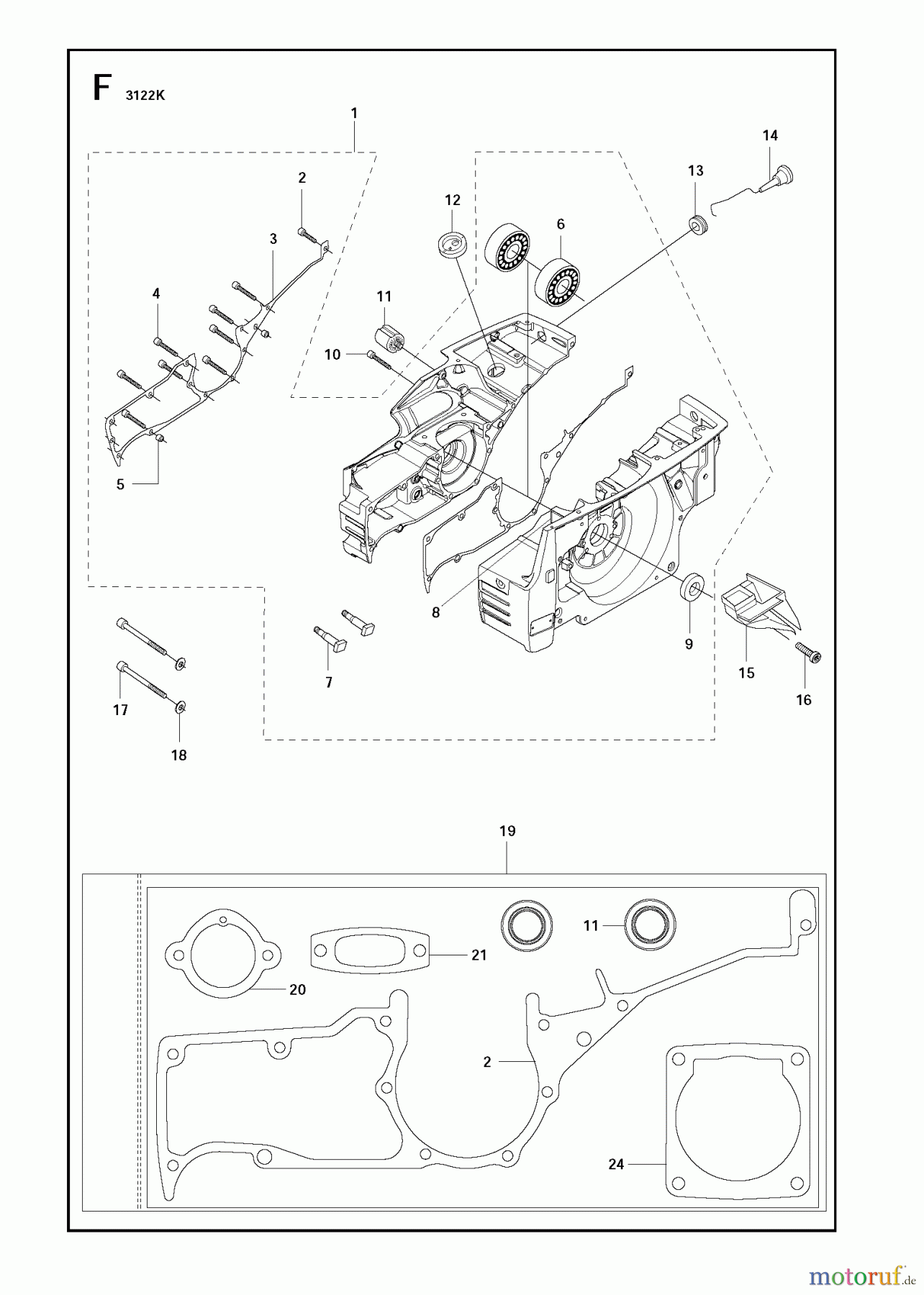  Trennschneider, Cut-Off 3122 K, 2011-07 CRANKCASE