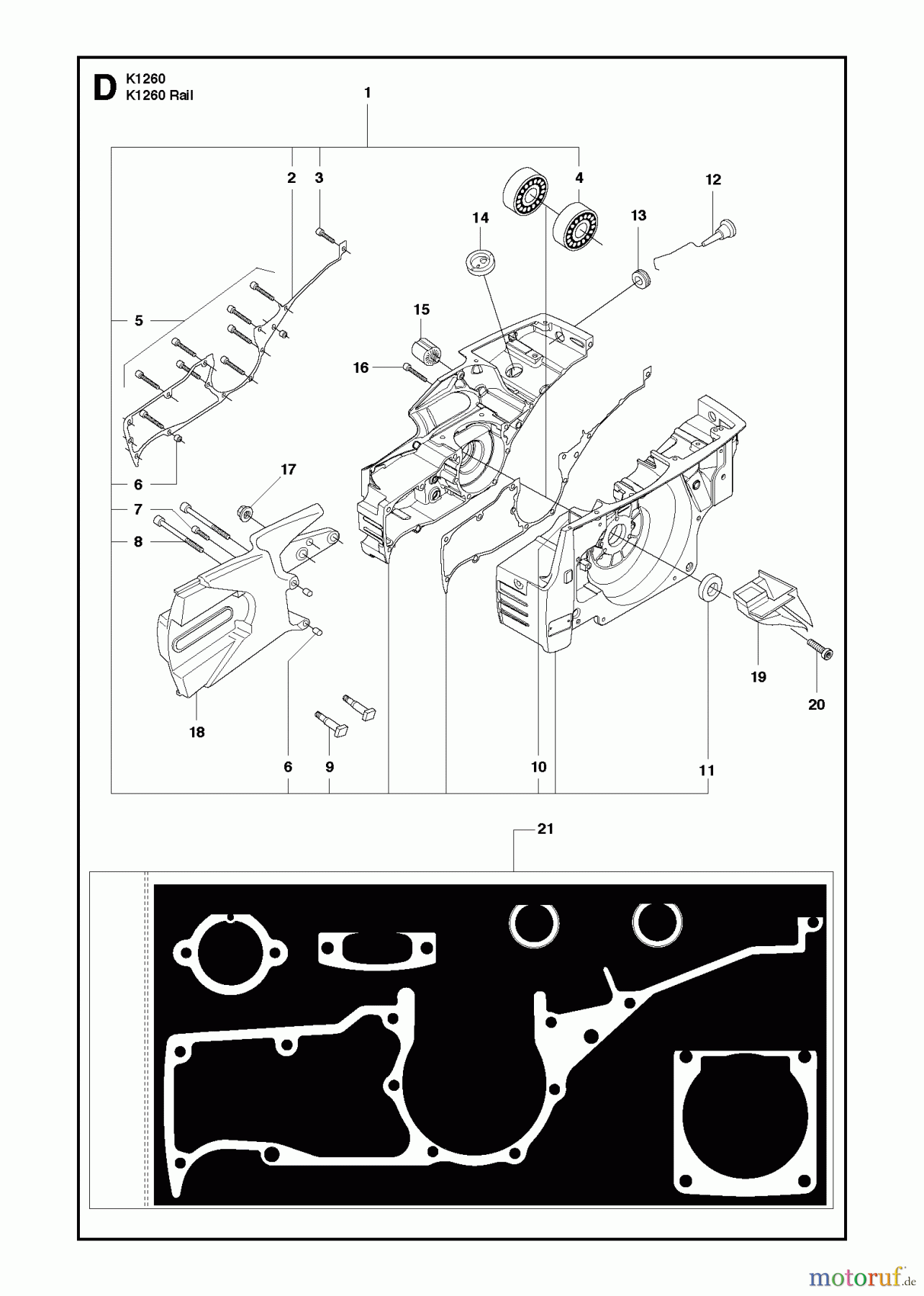  Trennschneider, Cut-Off K1260, 2010-10 CRANKCASE