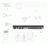 Husqvarna DT 22 HNR (968999366) - Dethatcher (2005-11 & After) Pièces détachées Decals