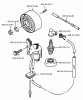 Husqvarna 145 BF - Backpack Blower (1997-07 & After) Listas de piezas de repuesto y dibujos Ignition / Flywheel