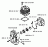Husqvarna 145 BT - Backpack Blower (1997-05 & After) Ersatzteile Cylinder & Crankcase