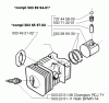 Husqvarna 225 HBV - Handheld Blower Vacuum (1997-02 to 1999-12) Listas de piezas de repuesto y dibujos Piston/Cylinder