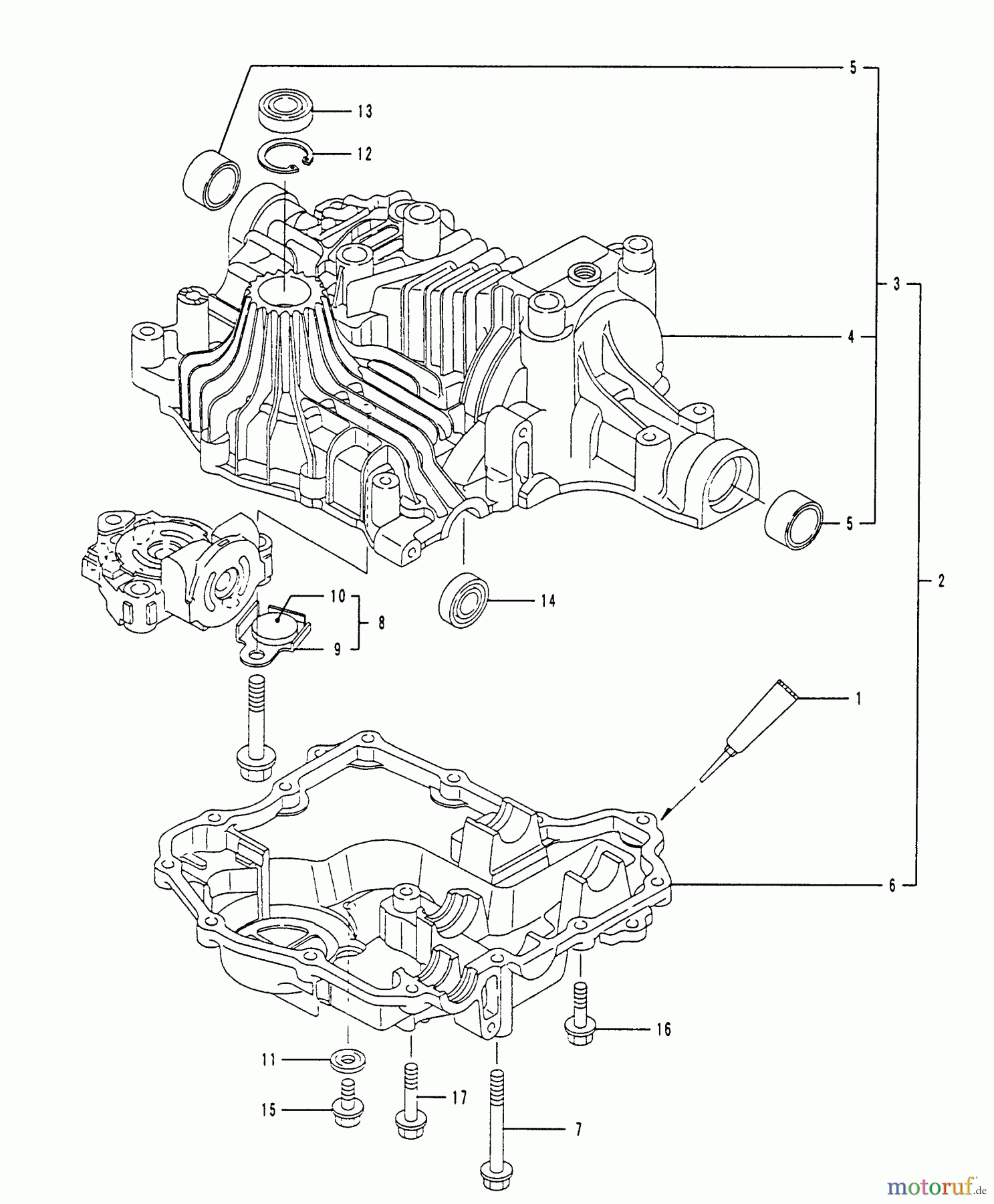  Husqvarna Motoren K 61 - Tuff Torq Transmission Transaxle Case Assy