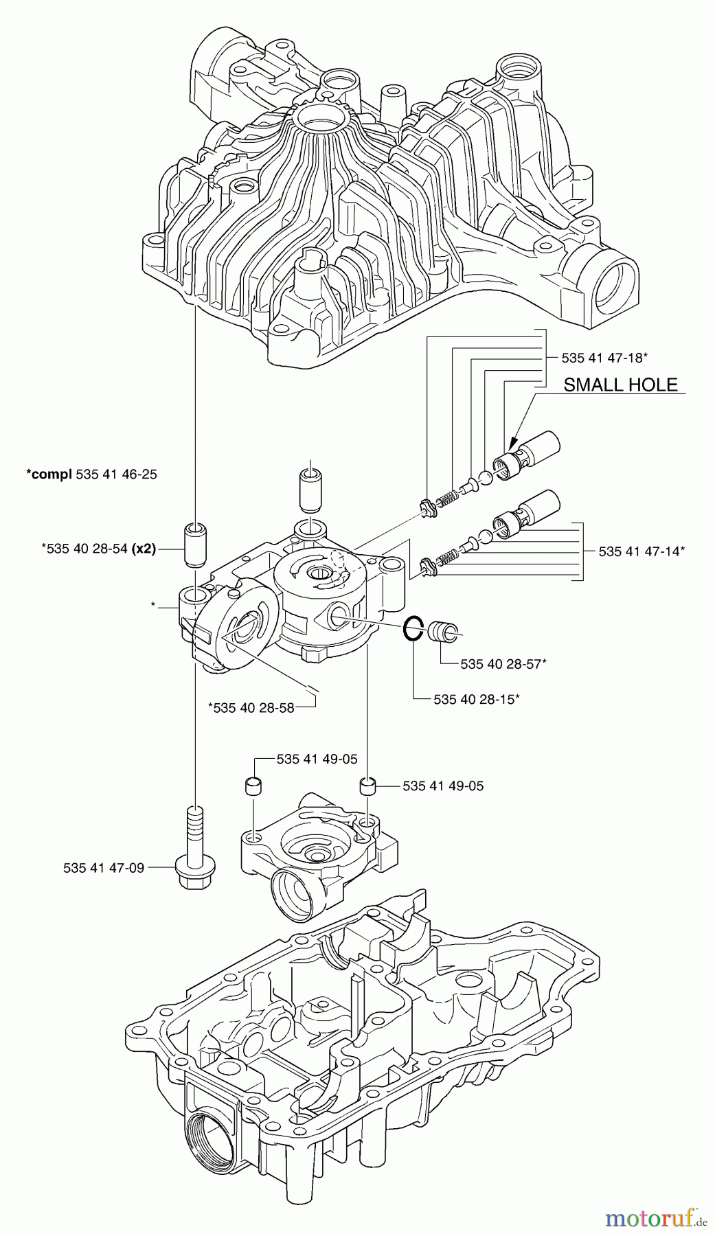  Husqvarna Motoren K 66 - Tuff Torq Transmission (2002-06 & After) Center Case