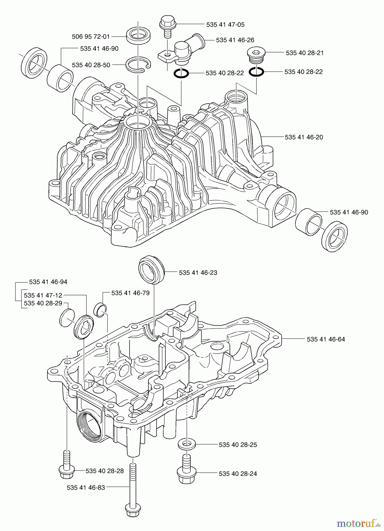  Husqvarna Motoren K 66 - Tuff Torq Transmission (2002-06 & After) Transaxle Case