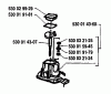 Husqvarna 18 H - Hedge Trimmer (1992-03 to 1994-03) Listas de piezas de repuesto y dibujos Crankcase/Cylinder Assembly