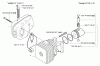 Husqvarna 326 HS 75X - Hedge Trimmer (2002-01 to 2002-12) Spareparts Piston/Cylinder & Muffler