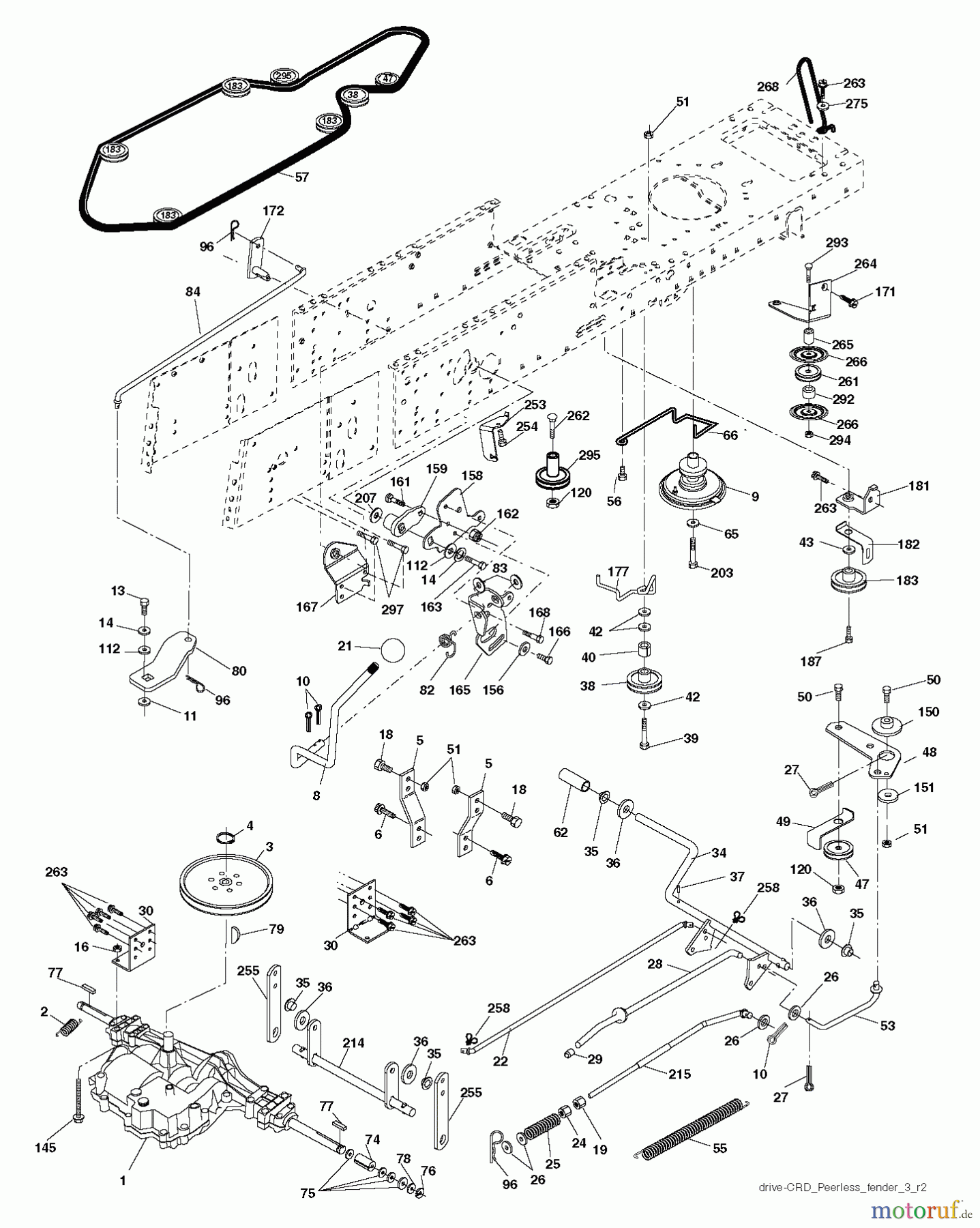  Husqvarna Rasen und Garten Traktoren CT 131 (96061022207) - Husqvarna Lawn Tractor (2012-08 & After) DRIVE