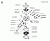 Jonsered 2054 - Chainsaw (1993-05) Pièces détachées CARBURETOR DETAILS