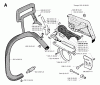 Jonsered 2054 - Chainsaw (1993-05) Pièces détachées CHAIN BRAKE CLUTCH COVER
