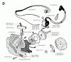 Jonsered 2054 - Chainsaw (1993-05) Pièces détachées STARTER
