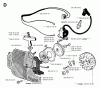 Jonsered 2054 - Chainsaw (1996-09) Pièces détachées STARTER