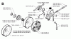 Jonsered 2065 - Chainsaw (1997-11) Pièces détachées CLUTCH OIL PUMP
