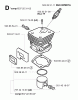 Jonsered CS2152 - Chainsaw (2002-09) Pièces détachées CYLINDER PISTON